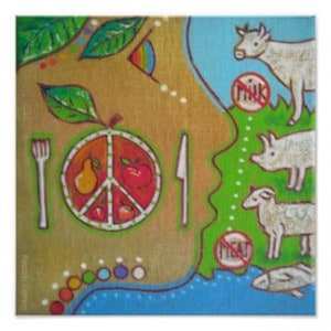 التحول الى النباتية من أجل السلام