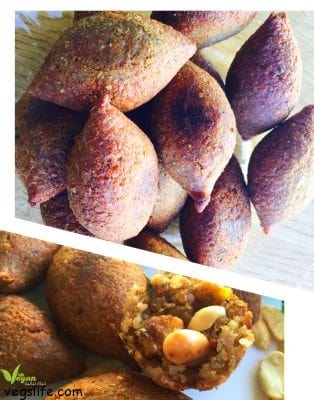 طريقة تحضير كبة الجوز والبطاطا النباتية