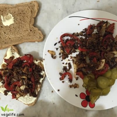 طريقة تحضير ساندويش بروتين الصويا النباتي الشهي