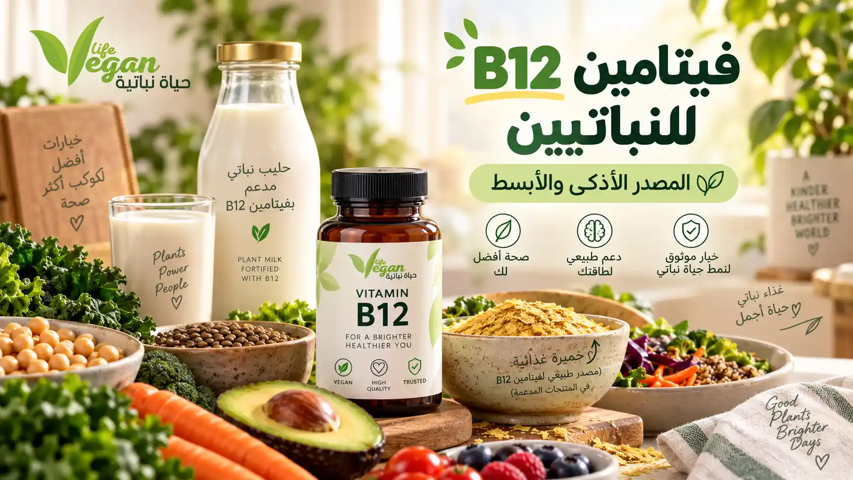 فيتامين B12 للنباتيين ضمن دليل البداية بالحياة النباتية